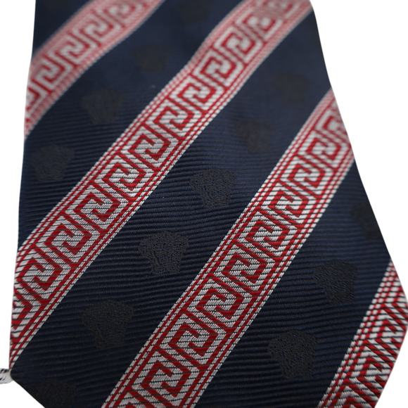 Vintage Versace V2 Medusa Head Neck Tie - Picture 4 of 6